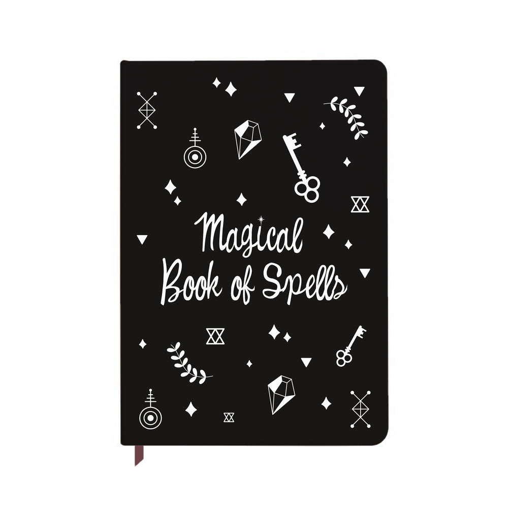Magical Book of Spells Black Notebook