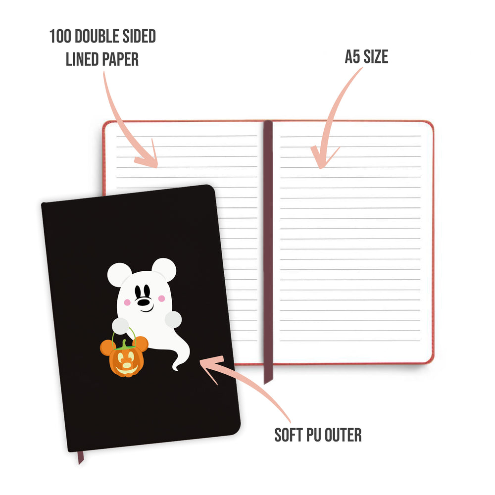 
            
                Load image into Gallery viewer, Ghoulish Mickey Black Notebook
            
        