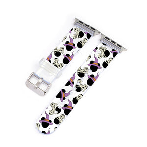 Franken-Mickey & Witchy-Minnie Clear Smartwatch Strap