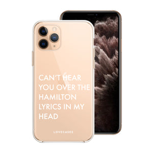 White Hamilton Lyrics Phone Case