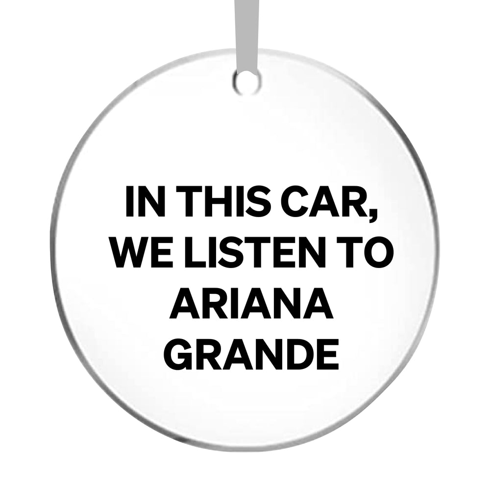 Personalised In This Car We Listen To Car Accessory