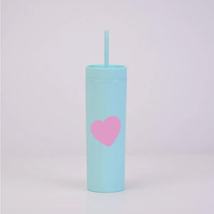 
            
                Load image into Gallery viewer, Heart Mint Skinny Tumbler
            
        