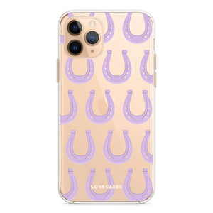 Purple Horseshoe Pattern Phone Case