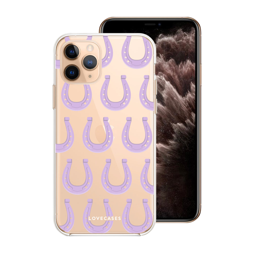 Purple Horseshoe Pattern Phone Case