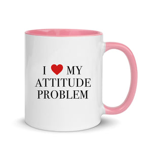 Attitude Problem Slogan White Mug