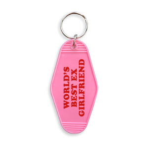 Ex Girlfriend Slogan Motel Keyring