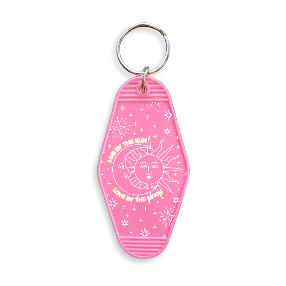 Live By The Sun Motel Keyring