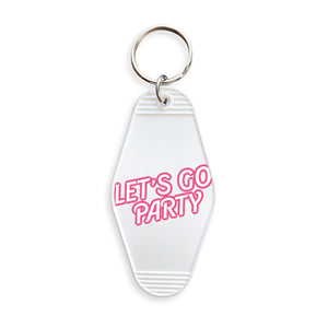 Let's Go Party Motel Keyring