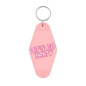 Let's Go Party Motel Keyring