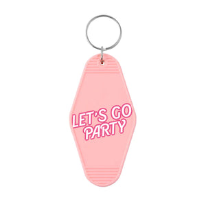 
            
                Load image into Gallery viewer, Let&amp;#39;s Go Party Motel Keyring
            
        