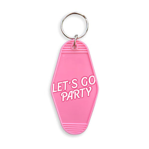 Let's Go Party Motel Keyring