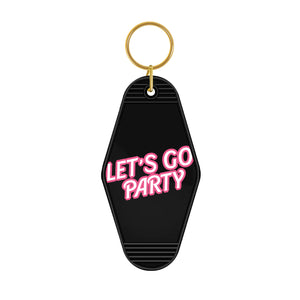 Let's Go Party Motel Keyring