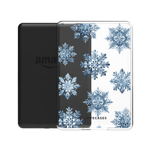 Blue Snowflakes Kindle Case