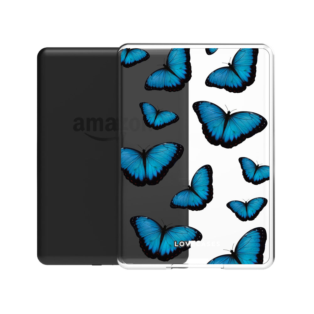 Blue Butterfly Kindle Case