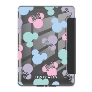 Pastel Mickey & Minnie Foldable Kindle Cover