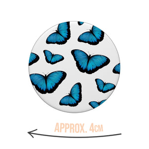 Blue Butterfly Kindle Grip Pop Holder & Stand