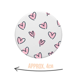 Scattered Hearts Kindle Grip Pop Holder & Stand
