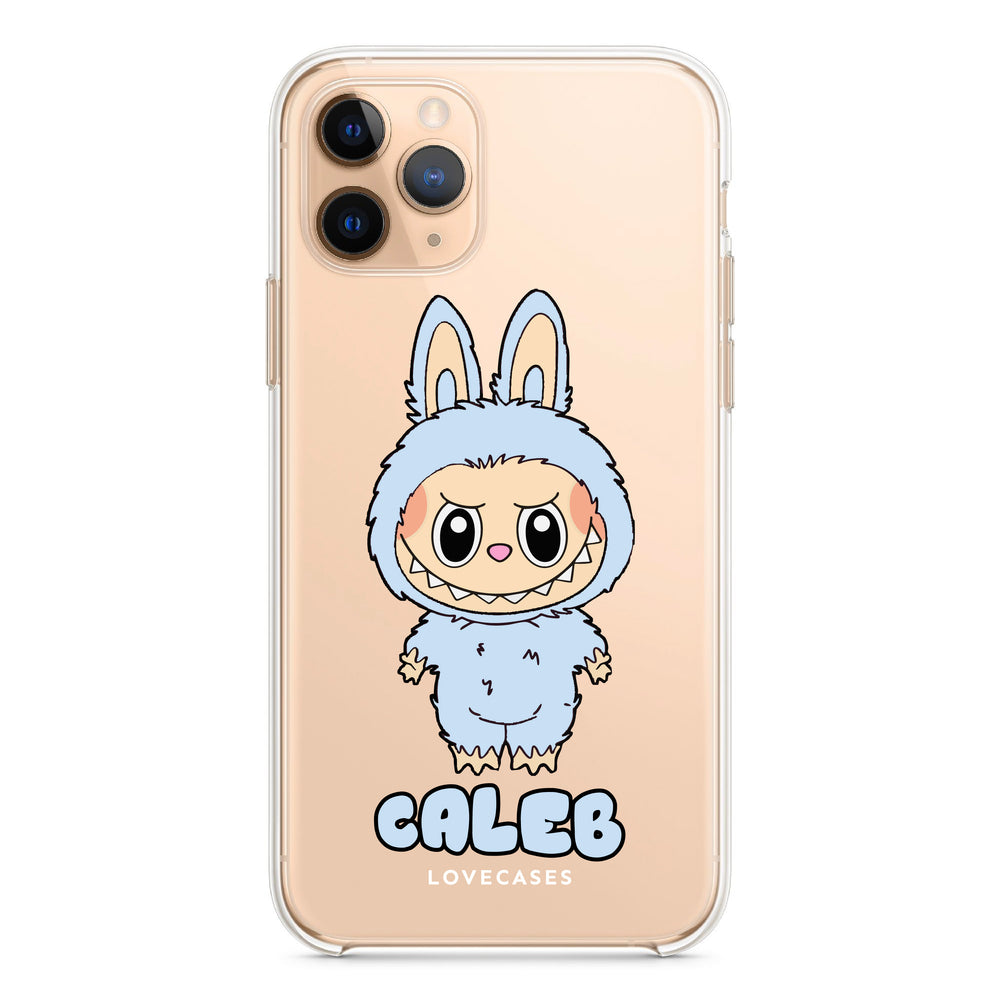 Personalised Blue Labubu Craze Phone Case – LoveCases Personalised Blue Labubu Craze Phone Case – LoveCases