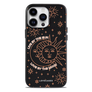 Sun & Moon Soft-Touch Leather Phone Case