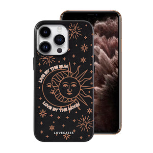 Sun & Moon Soft-Touch Leather Phone Case