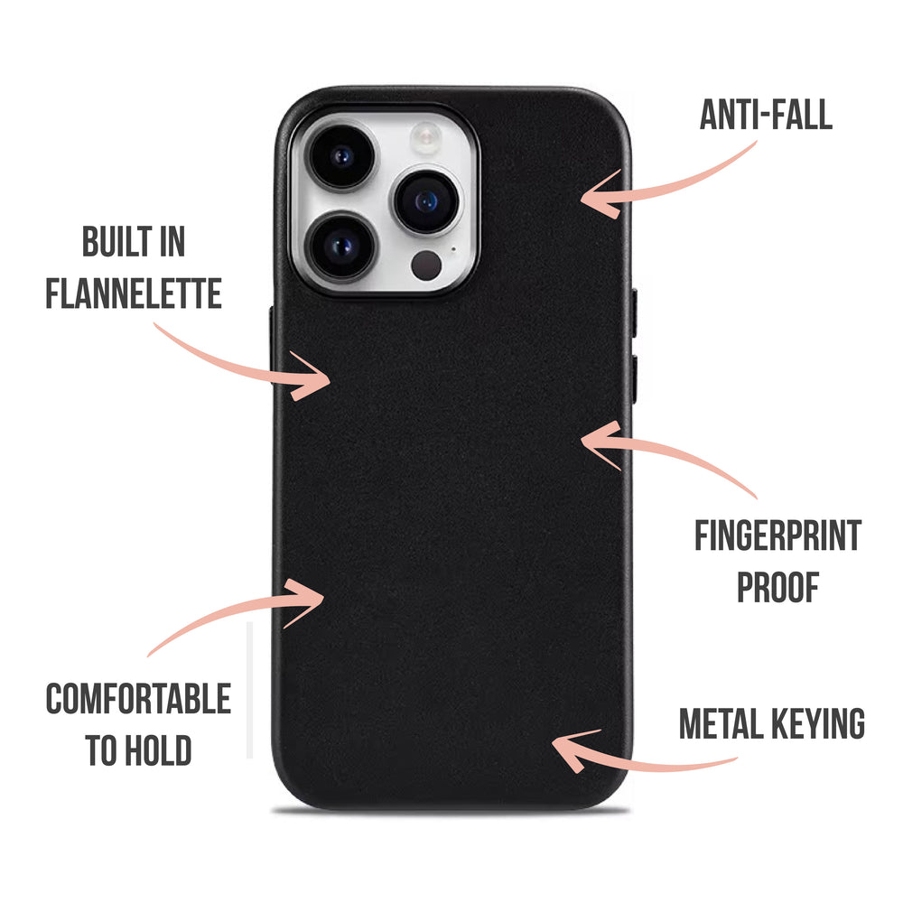 Sun & Moon Soft-Touch Leather Phone Case