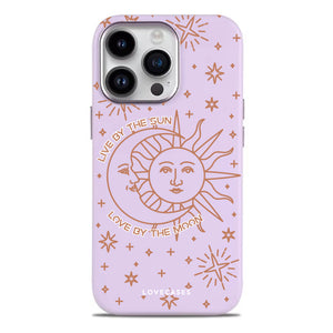 Sun & Moon Soft-Touch Leather Phone Case