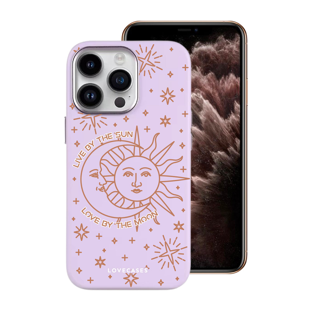 Sun & Moon Soft-Touch Leather Phone Case