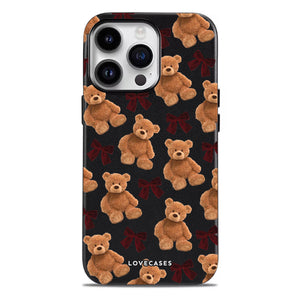 Teddy & Bows Soft-Touch Leather Phone Case