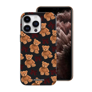 Teddy & Bows Soft-Touch Leather Phone Case
