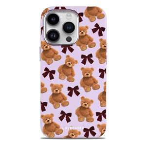 Teddy & Bows Soft-Touch Leather Phone Case