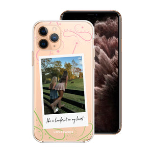 Personalised Like A Handprint On My Heart Polaroid Photo Phone Case