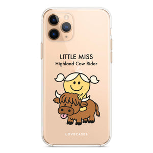 Little Miss Highland Cow Rider Phone Case