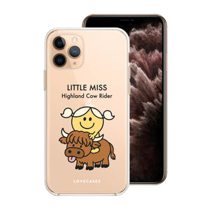 Little Miss Highland Cow Rider Phone Case