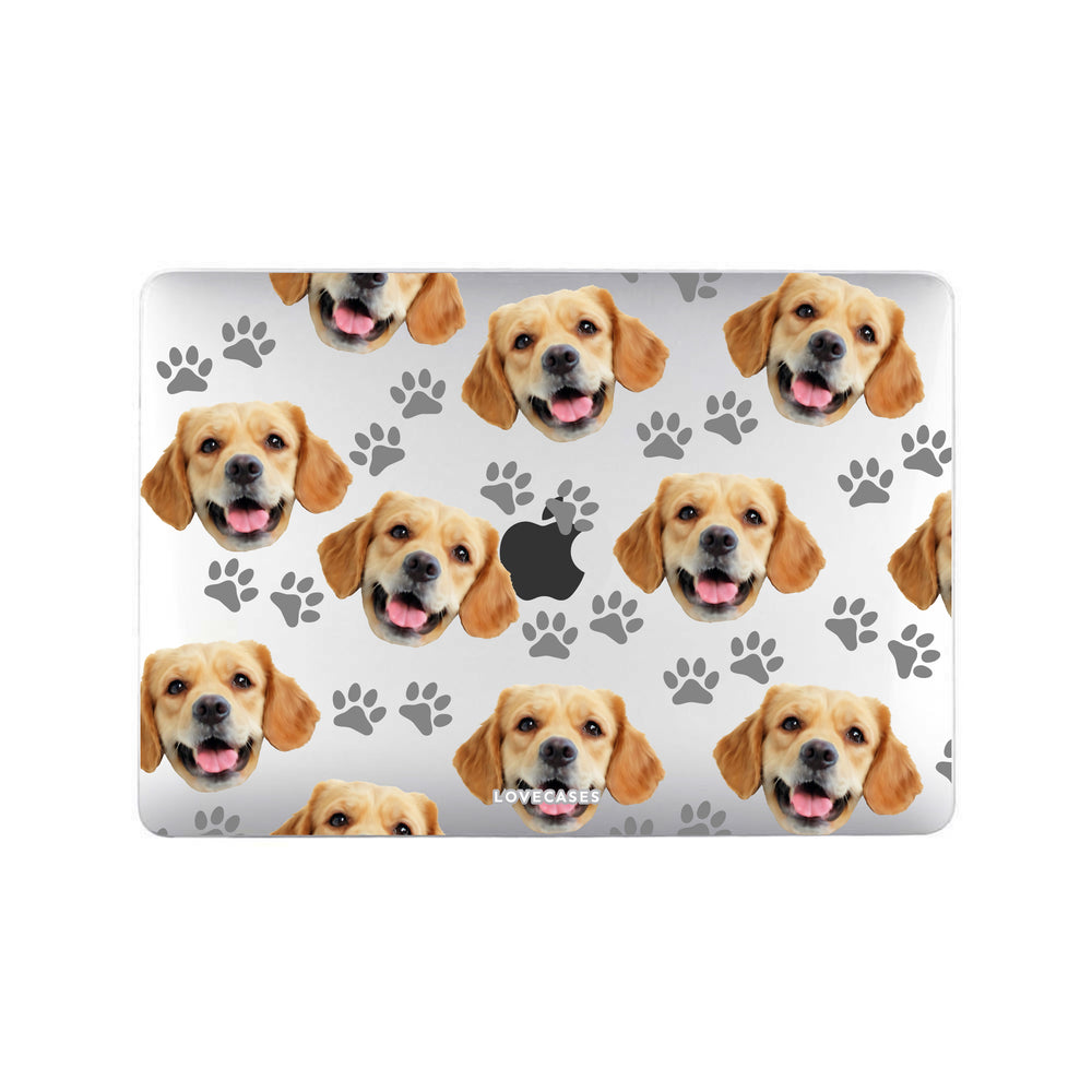 
            
                Load image into Gallery viewer, Personalised Pet Portrait Pattern MacBook Case
            
        