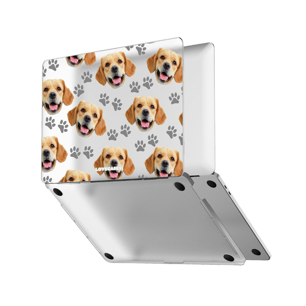 Personalised Pet Portrait Pattern MacBook Case