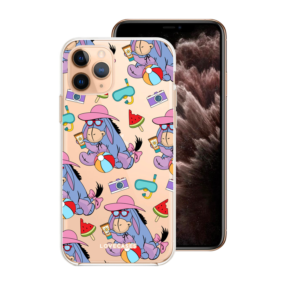 Aesthetic Eeyore Iphone Case Printed Faux Leather Flip Phone Case