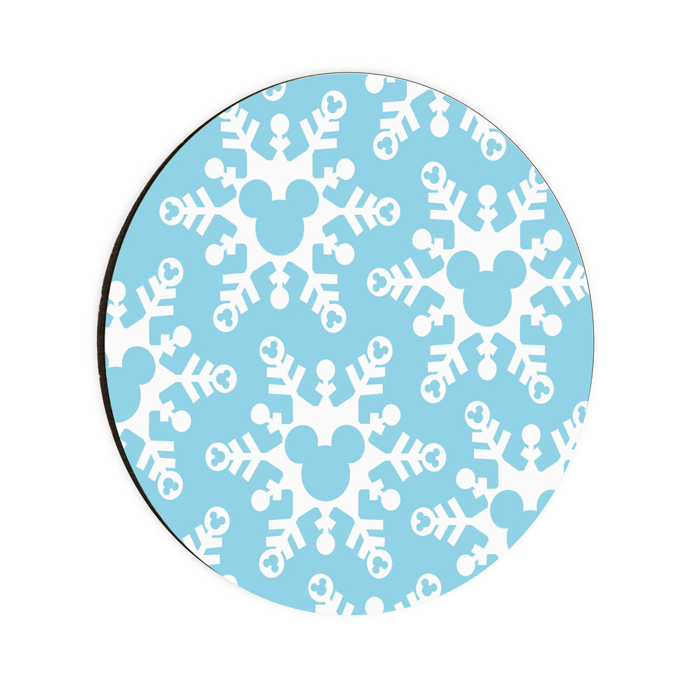 Snowflake Mickey Circle Coaster