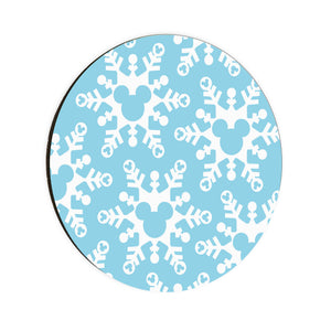 
            
                Load image into Gallery viewer, Snowflake Mickey Circle Coaster
            
        