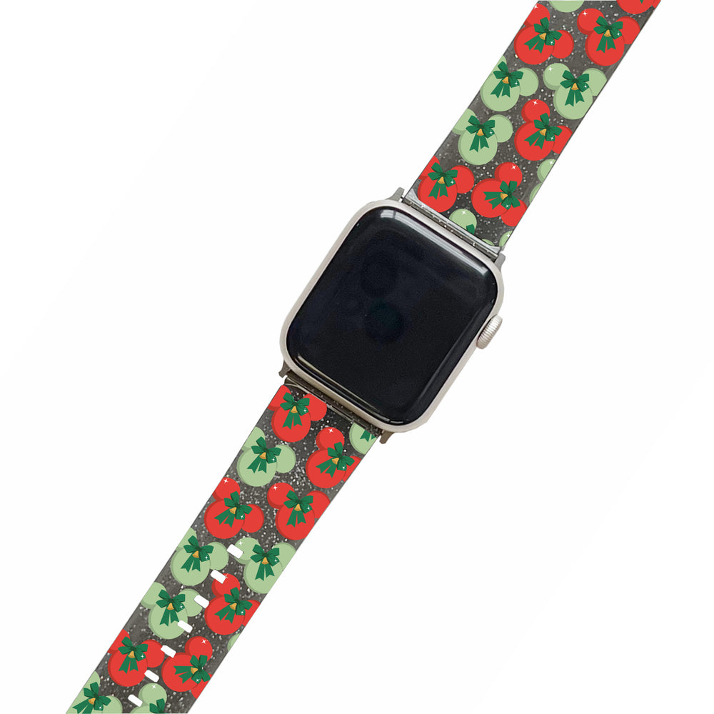 Merry Mickey Black Glitter Smartwatch Strap