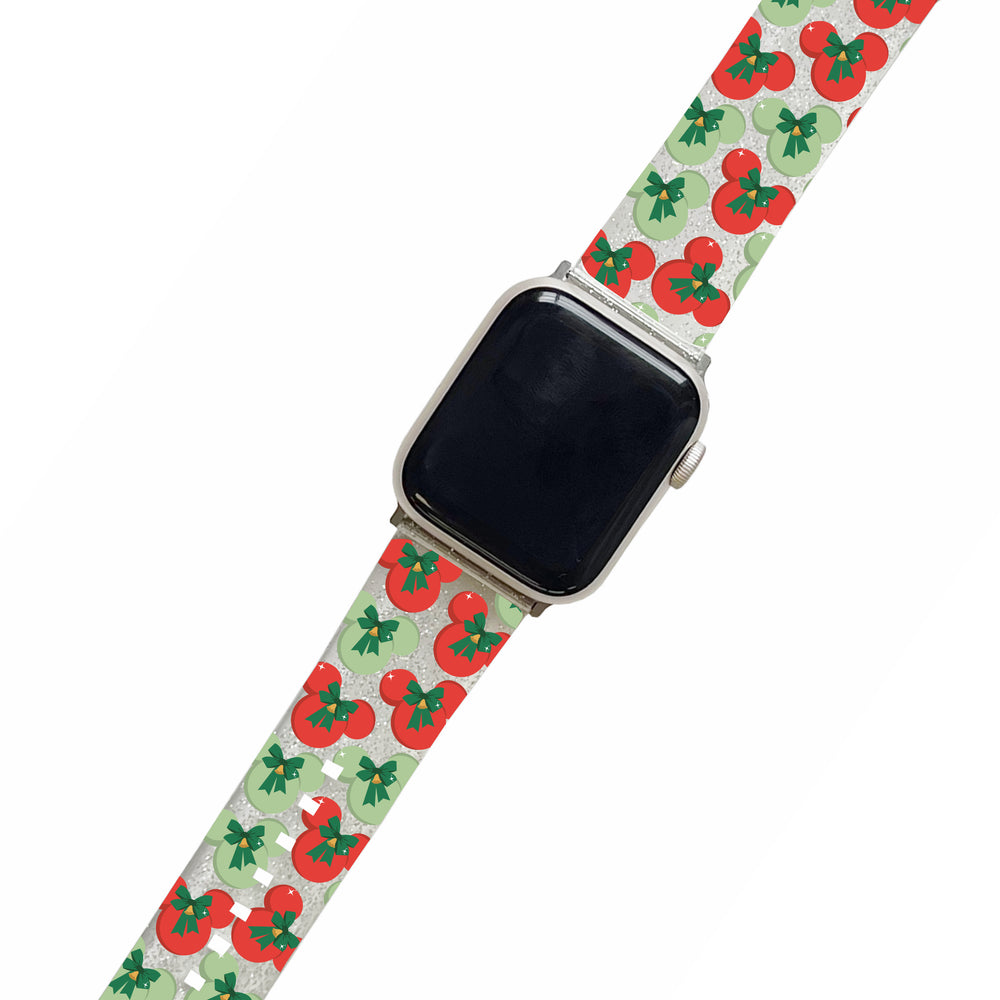 Merry Mickey Clear Glitter Smartwatch Strap