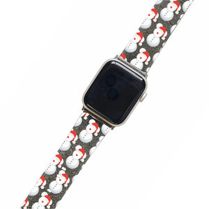 Snowball Mickey Black Glitter Smartwatch Strap