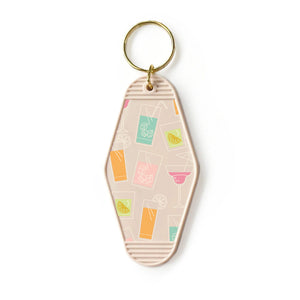 Cocktail Mix Motel Keyring