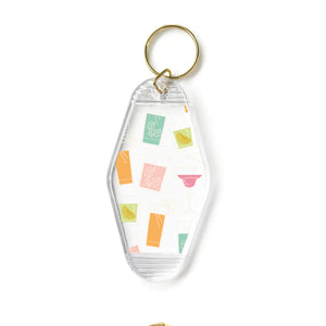 Cocktail Mix Motel Keyring