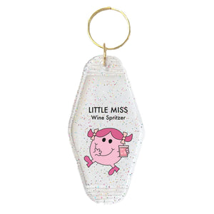 Little Miss Wine Spritzer Motel Keyring