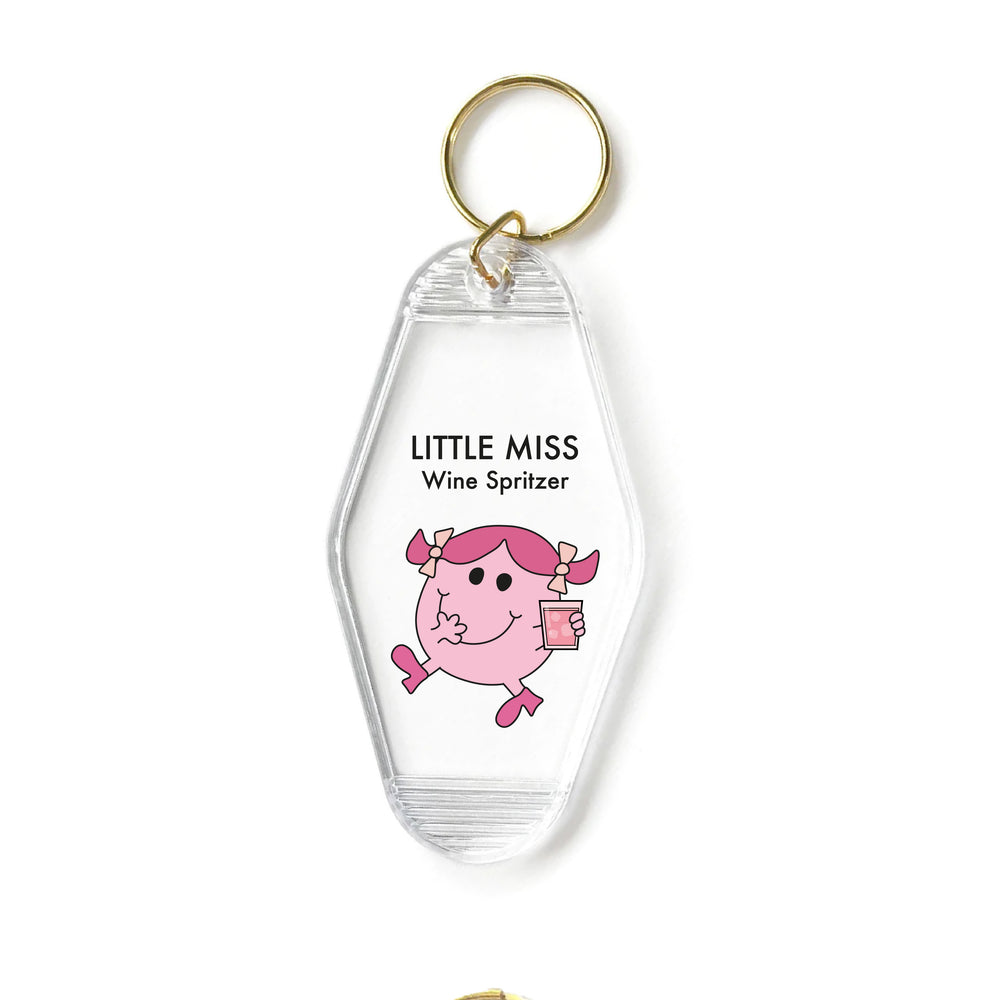 Little Miss Wine Spritzer Motel Keyring