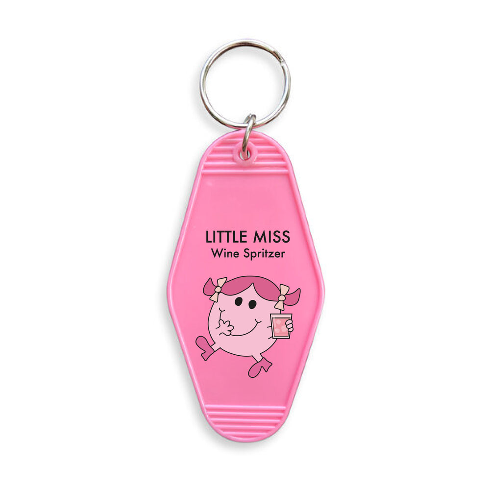 Little Miss Wine Spritzer Motel Keyring