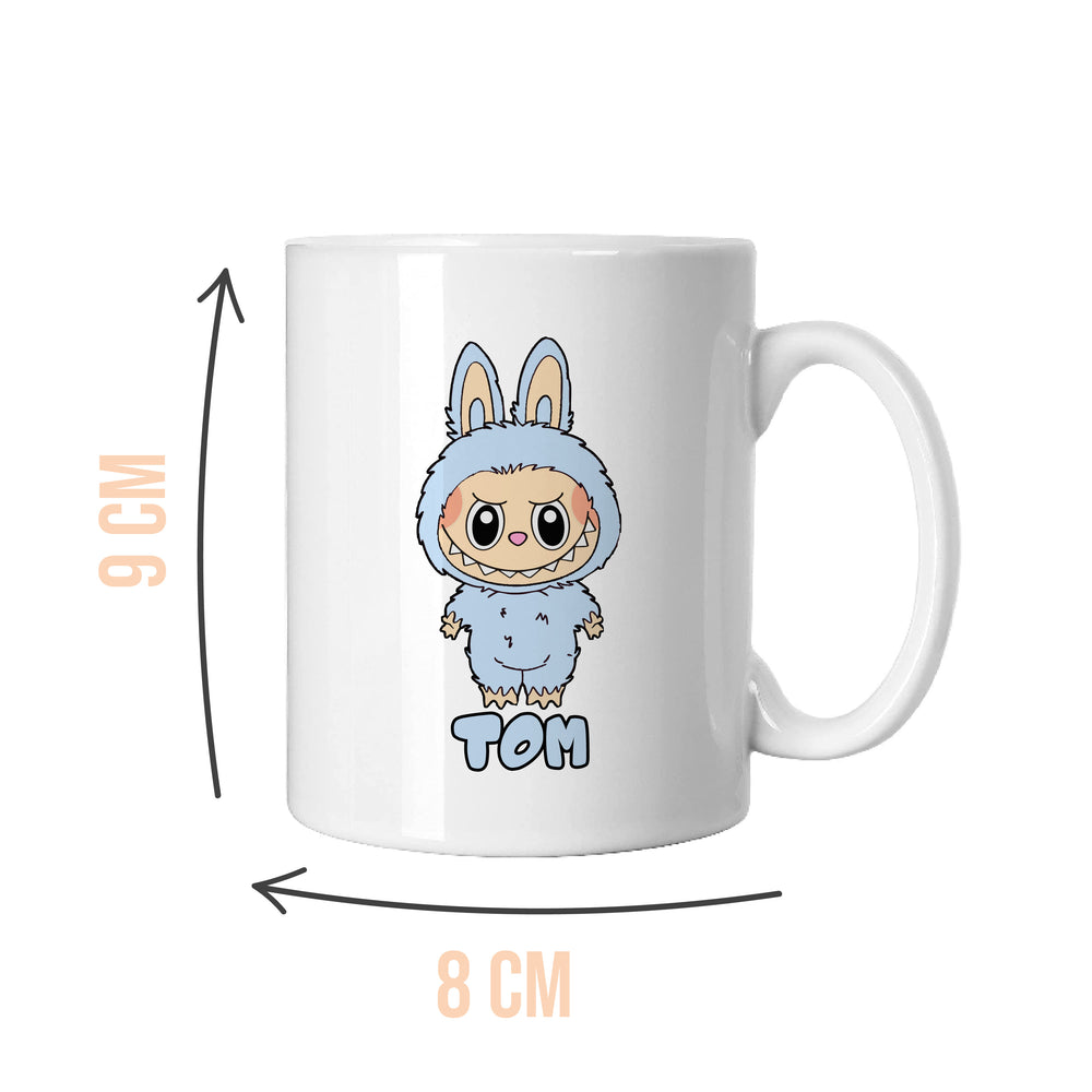 Personalised Blue Labubu Craze Mug