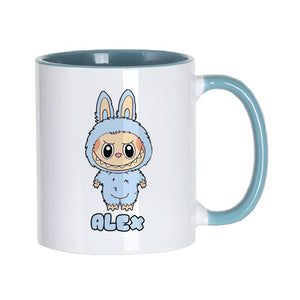 Personalised Blue Labubu Craze Mug