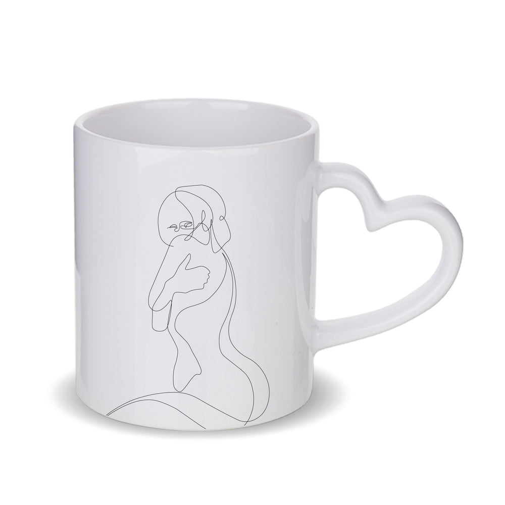 Woman Pose White Mug