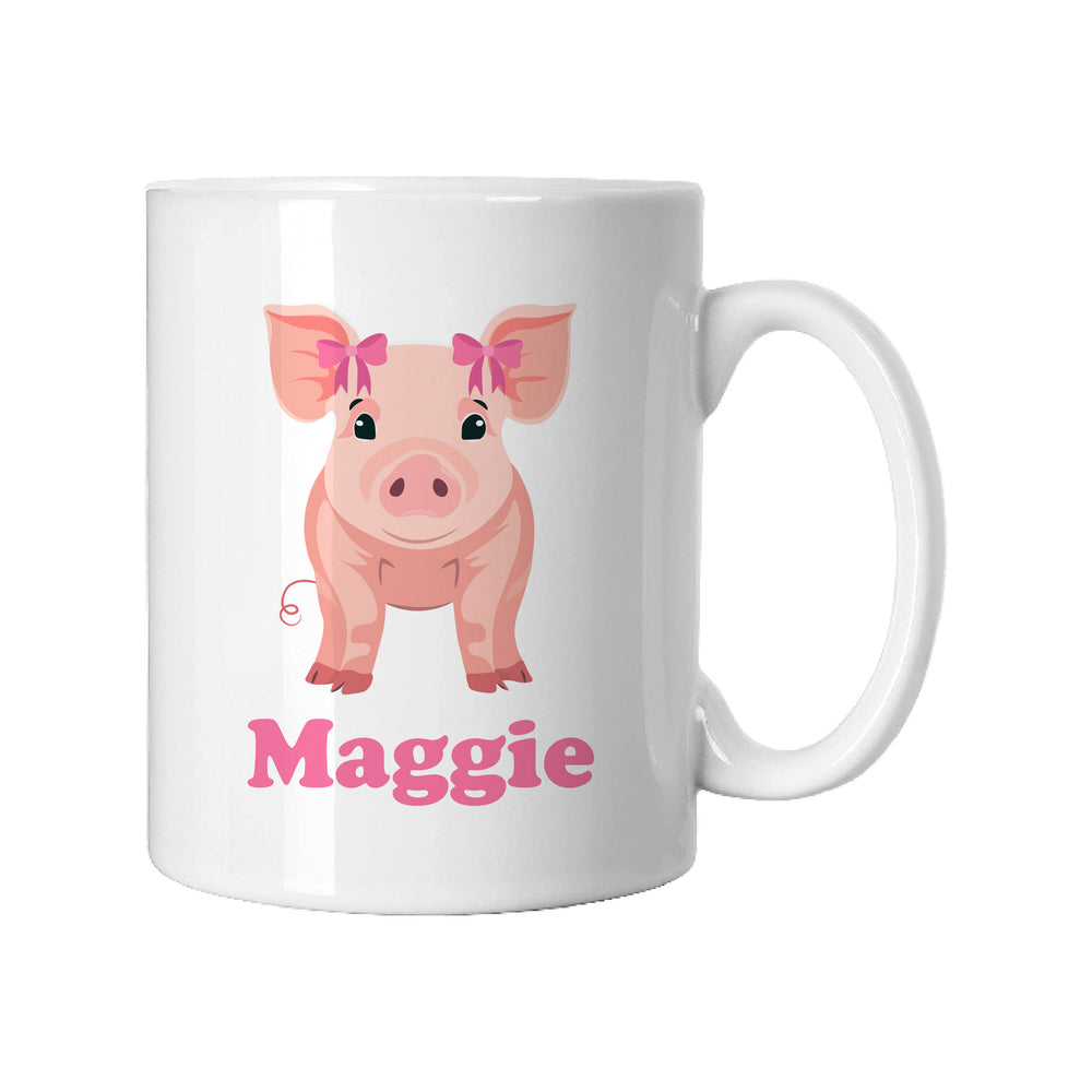 Personalised Coquette Pig Mug